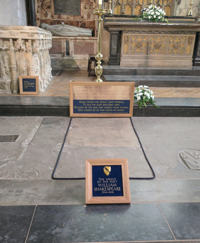 Shakespeare's grave, Stratford-upon-Avon