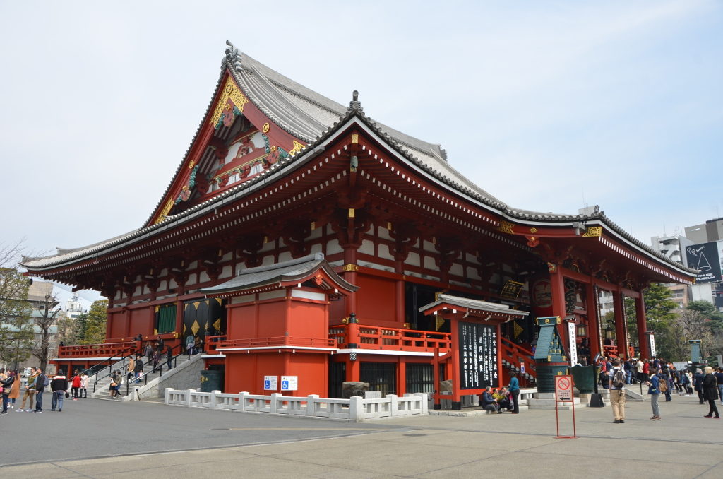 Our first view of Sensoji Temple