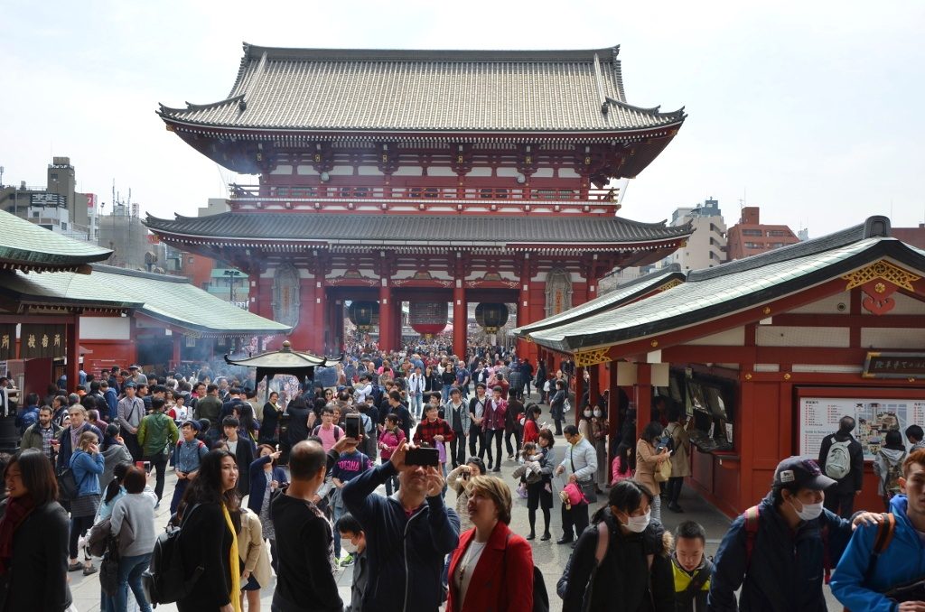 View from Sensoji temple main building