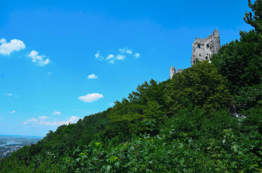 Burg Drachenfels frowning over the Rhine