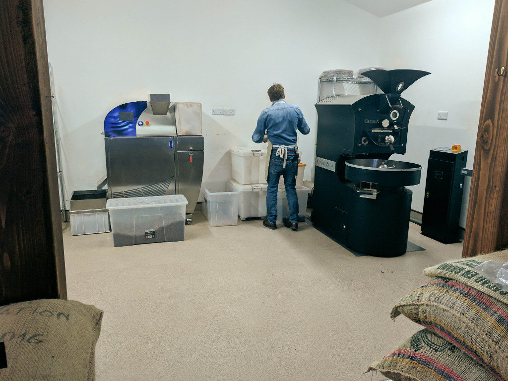 One of the rooms in the Hazel Mountain Chocolate factory