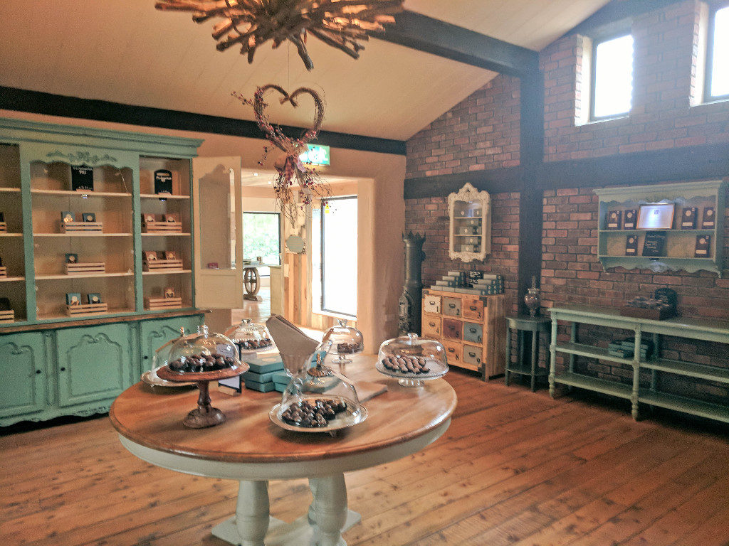 Inside Hazel Mountain Chocolate shop