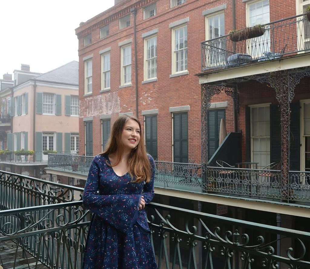 On a balcony at Place d'Armes Hotel