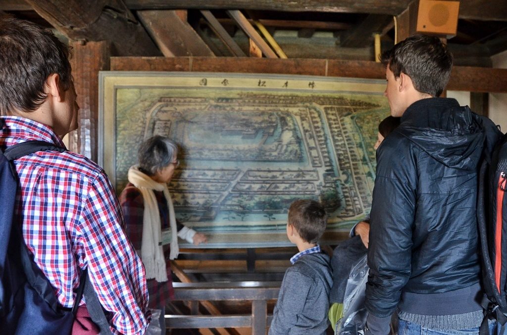 Old map of Matsumoto Castle
