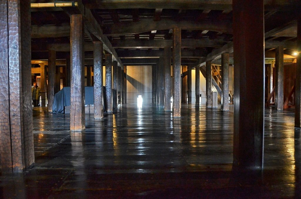 Wooden interior of Matsumoto Castle