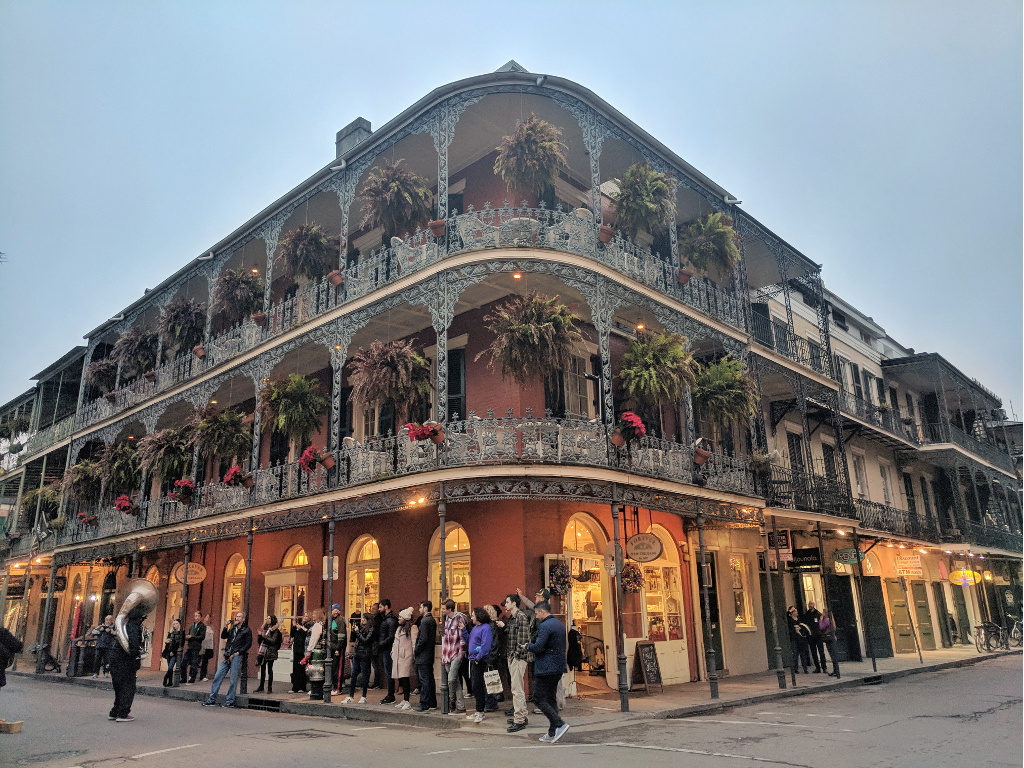 Jazz band playing on the streets of New Orleans