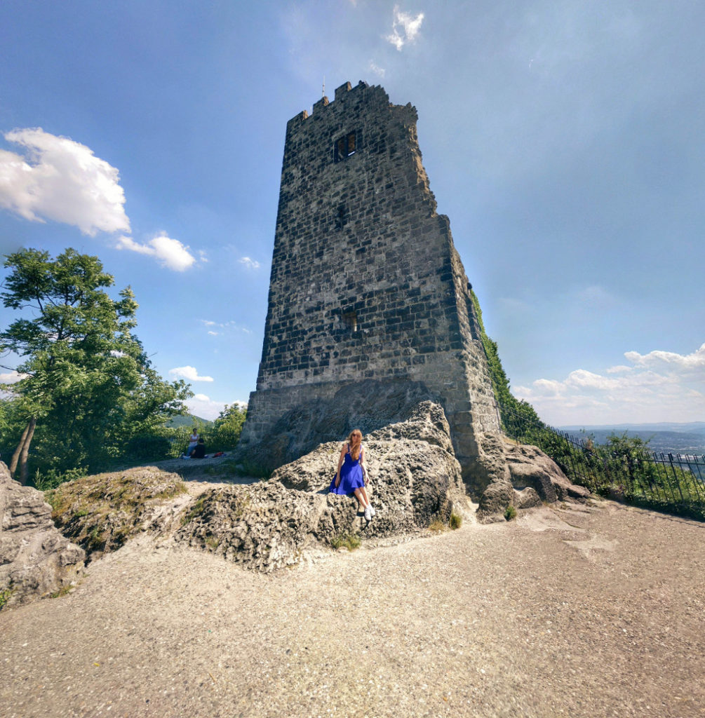 The only surviving part of the ruined castle Drachenfels