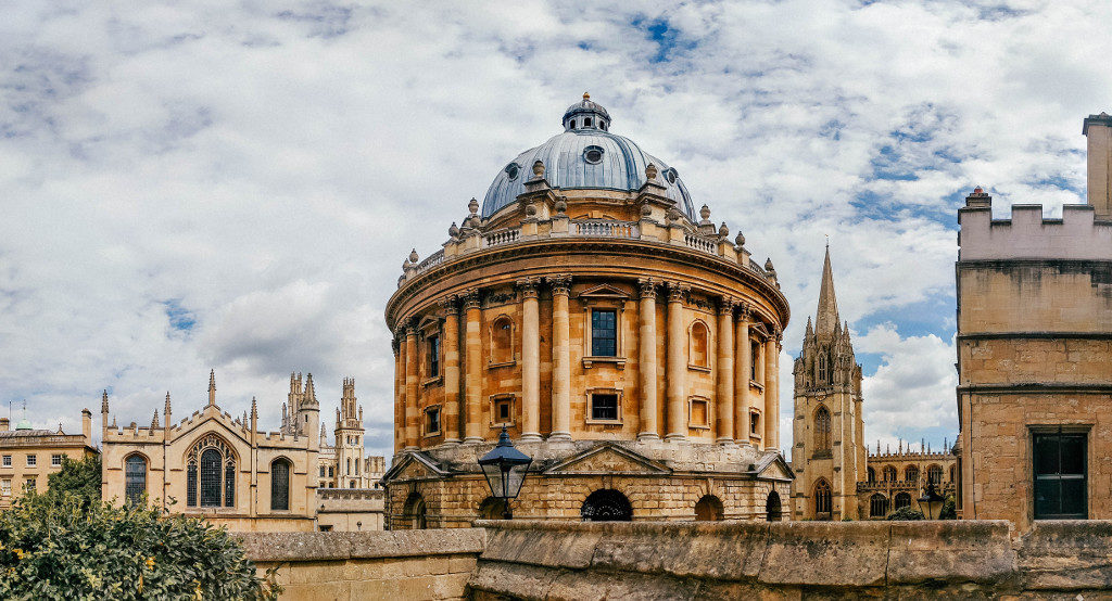 The Radcliffe Camera with St. Mary's spire in the background
