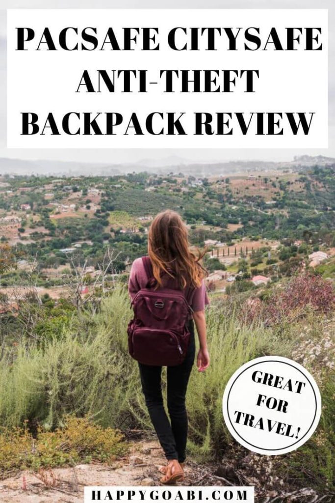 Looking for a great anti-theft backpack?  Look no further!  The Pacsafe Citysafe CX Backpack is the perfect stylish and safe option for all your travel and everyday needs. Check out this post to learn about all the features that make this such a great backpack option! | #pacsafe #backpack #review #antitheft #travel