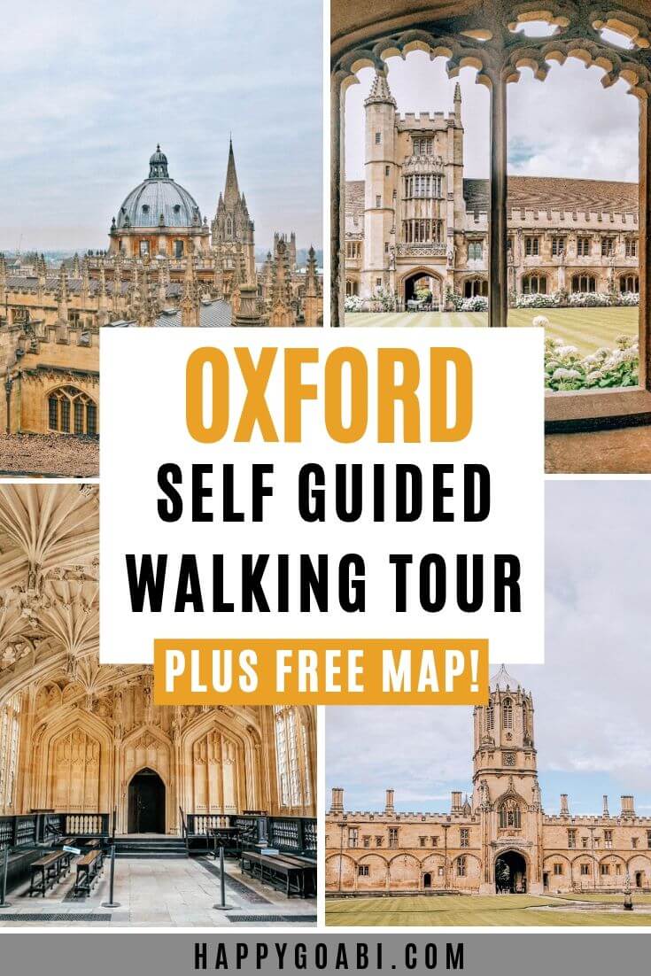 self guided walking tour oxford uk