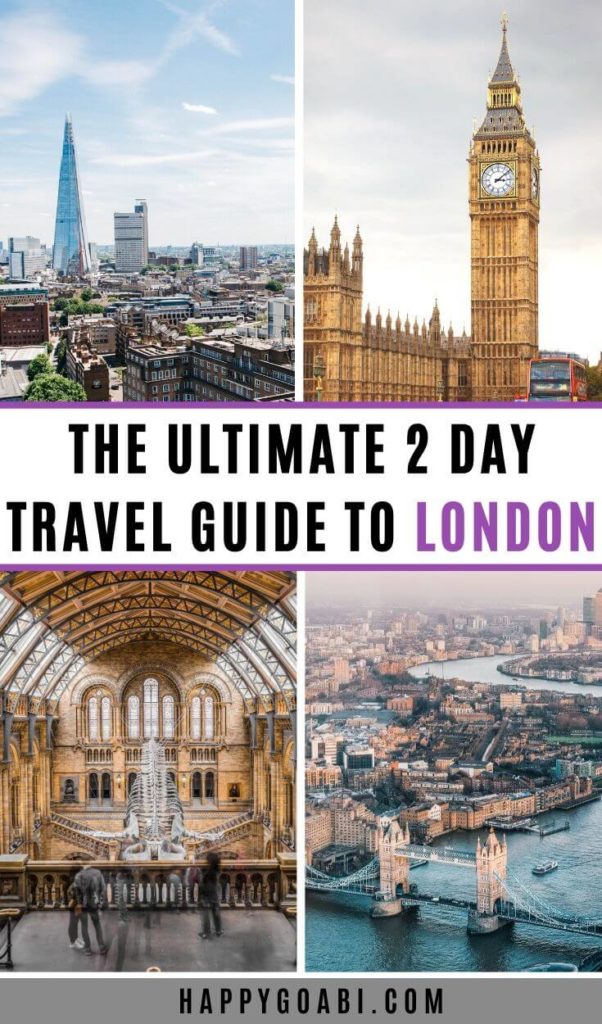 Pinterest image for 2 days in London itinerary