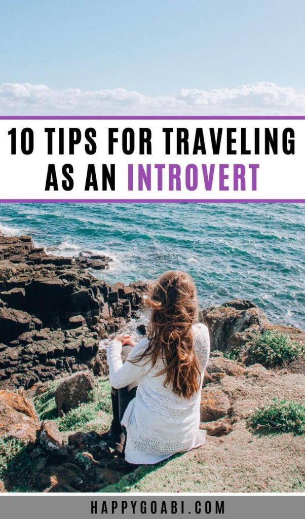 Pinterest image for introvert travel tips article