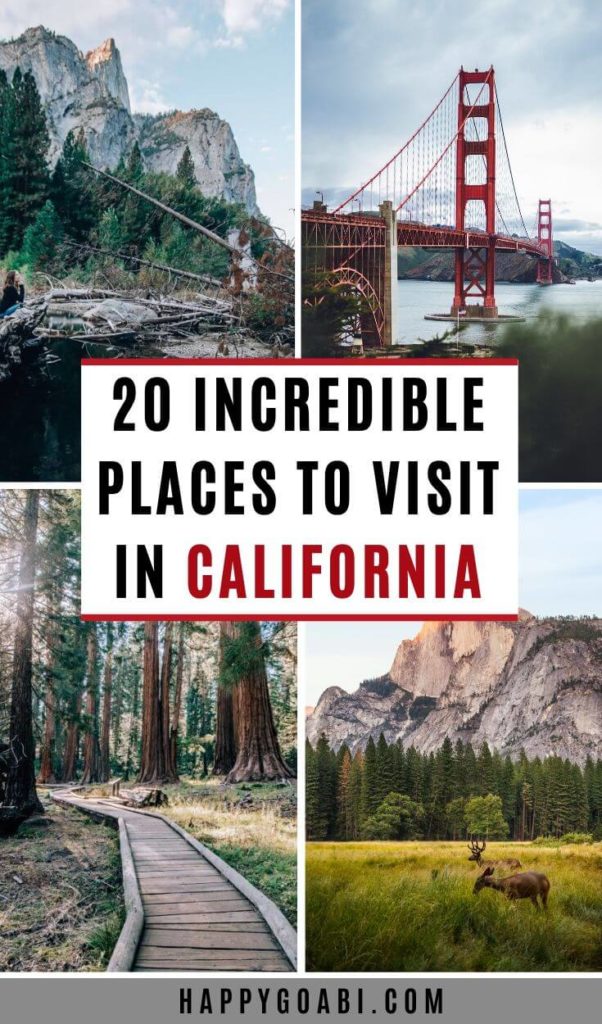 Pinterest image for Places to Visit in California article