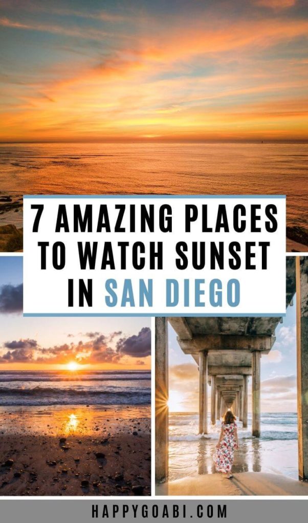 Pinterest image for San Diego Sunset article