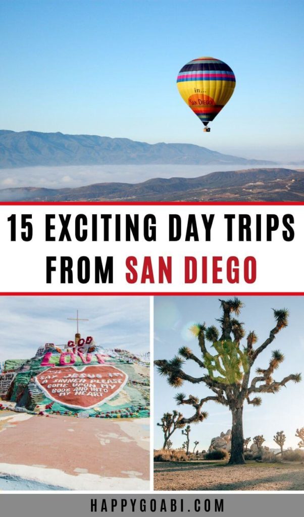 Pinterest image for day trips from San Diego article