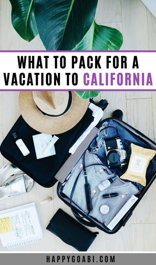 Pinterest image for California Packing List article